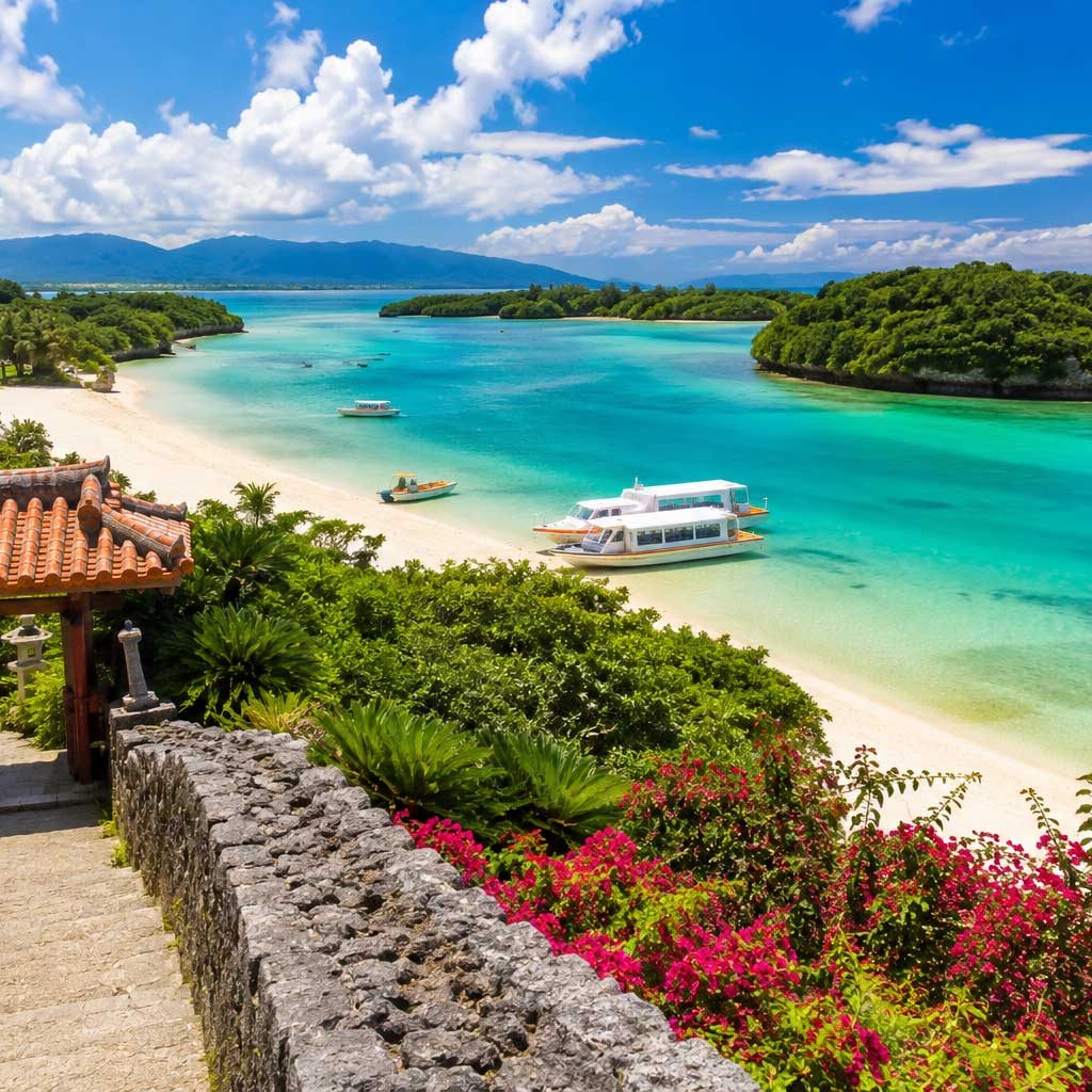 Okinawa Japan tropical beach and island travel destination