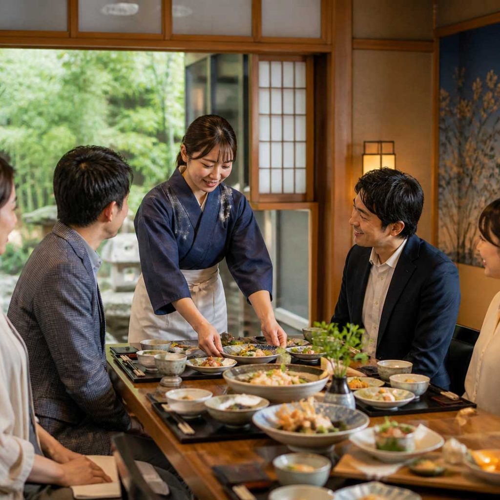 Restaurant and dining arrangements for Japan itineraries
